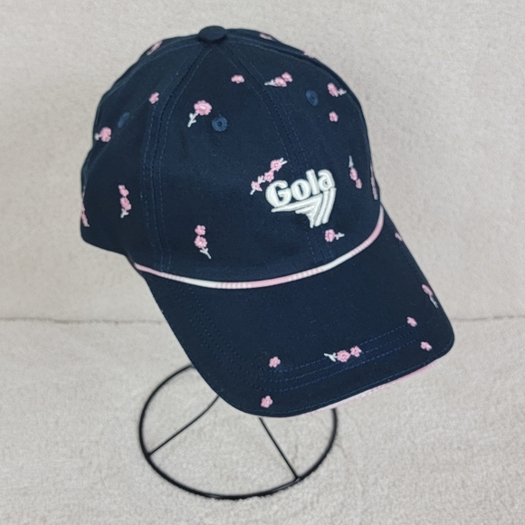 Gola X Anthropologie Navy Blue Ditsy Floral Print Baseball Cap Sz OS NEW - Picture 1 of 11
